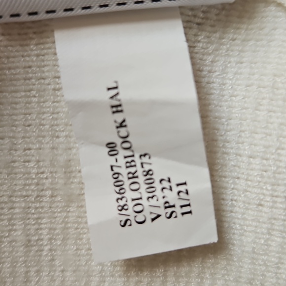 Banana Republic Lenzing Ecovera Splash Sweater XL White Black Quarter Zip Ski - Picture 9 of 9